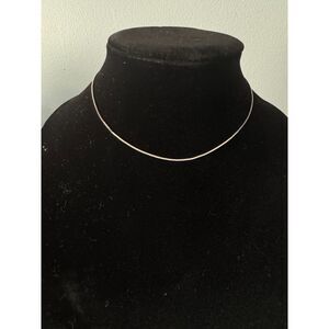 Vintage Monet Signed Silver Tone Serpentine Chain Necklace S Link Liquid Shimmer